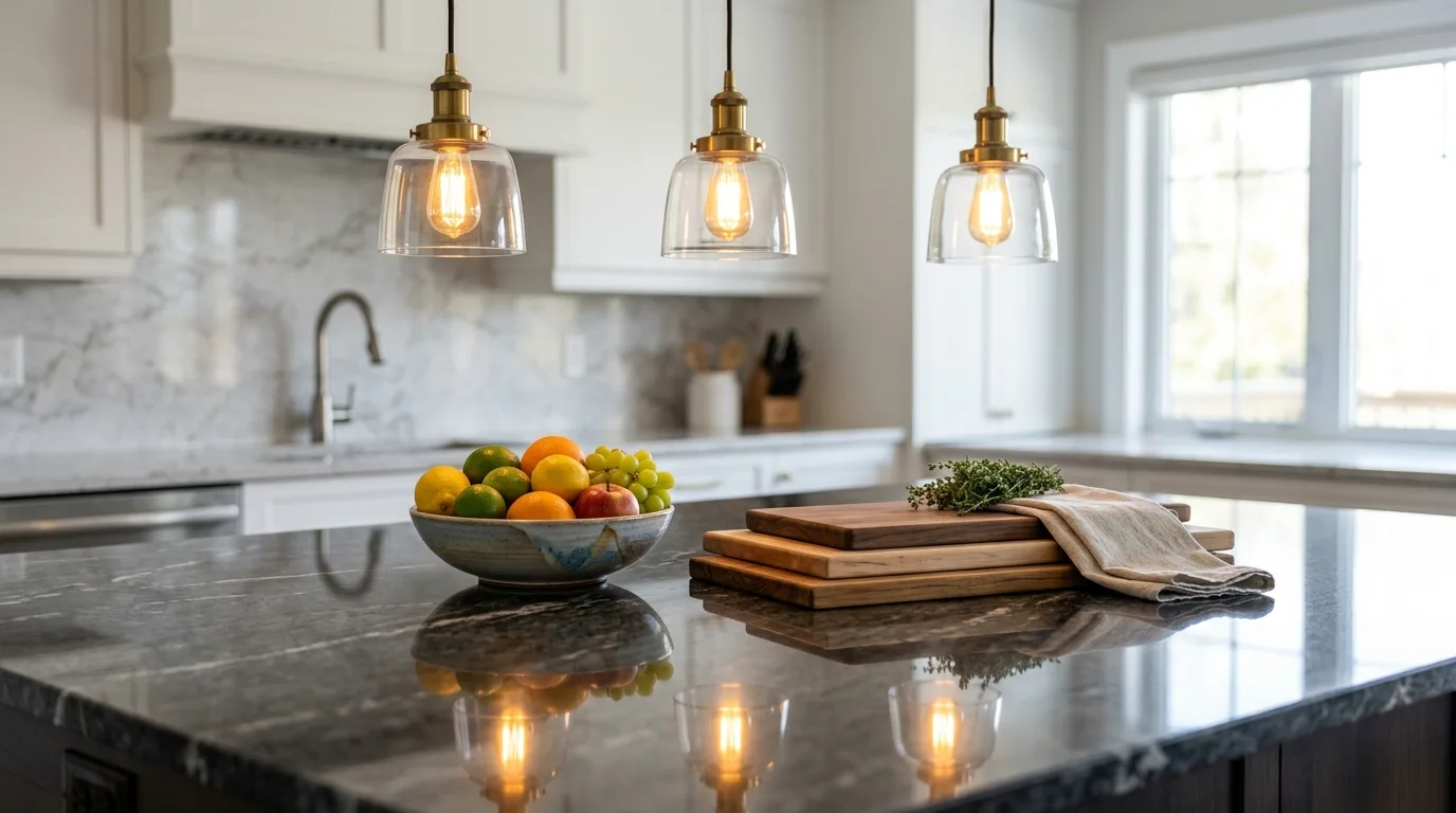 Use contrasting color to make the island stand out inspiration for a kitchen with an island.